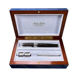 Brooks Brothers Alligator Roller Ball Pen Matching Cuff Links Limited Edition